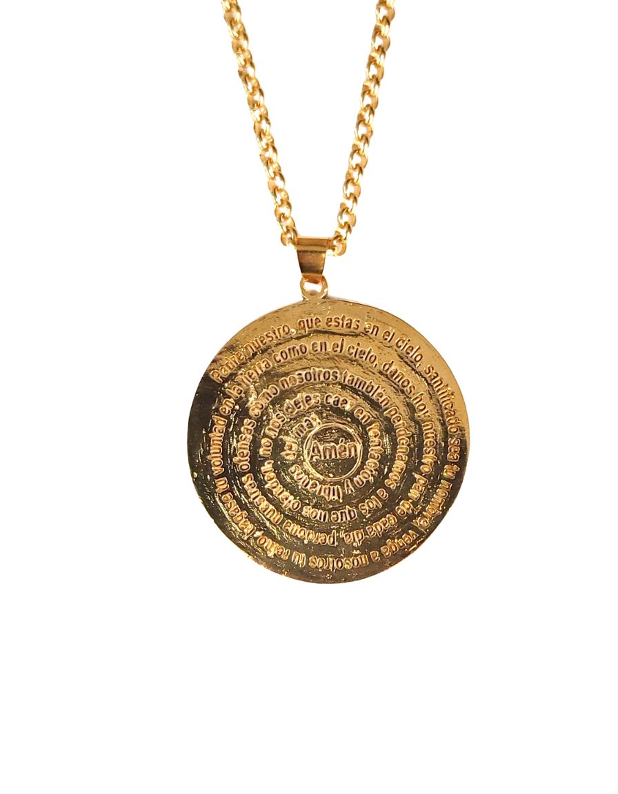 Medallón Orfebrería Padre Nuestro