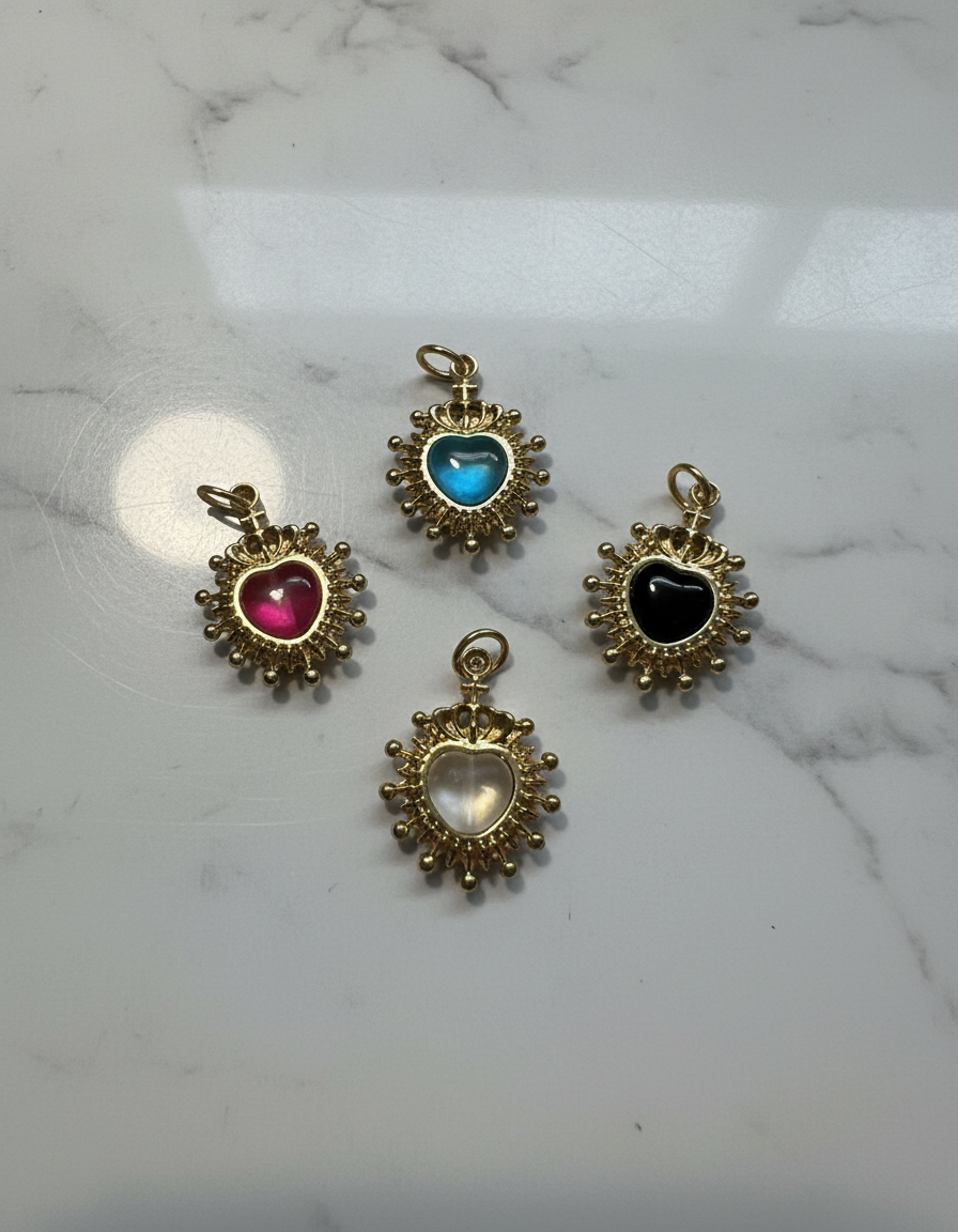 Colgante Corazón Sagrado Doble Cara