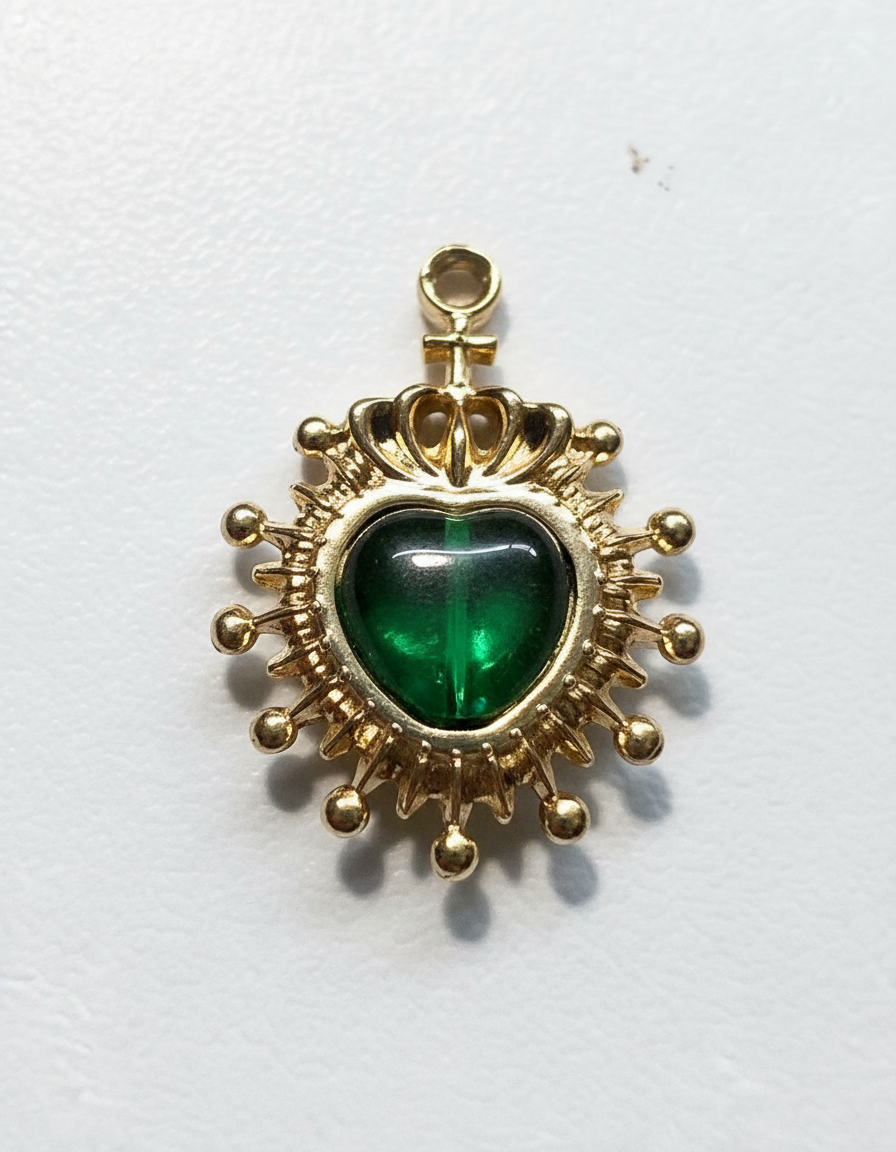 Colgante Corazón Sagrado Doble Cara