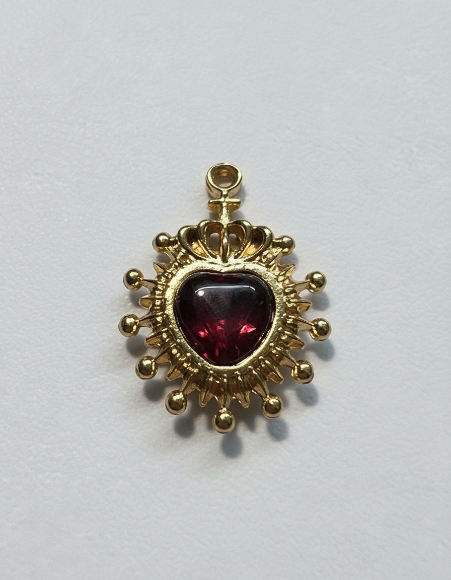 Colgante Corazón Sagrado Doble Cara