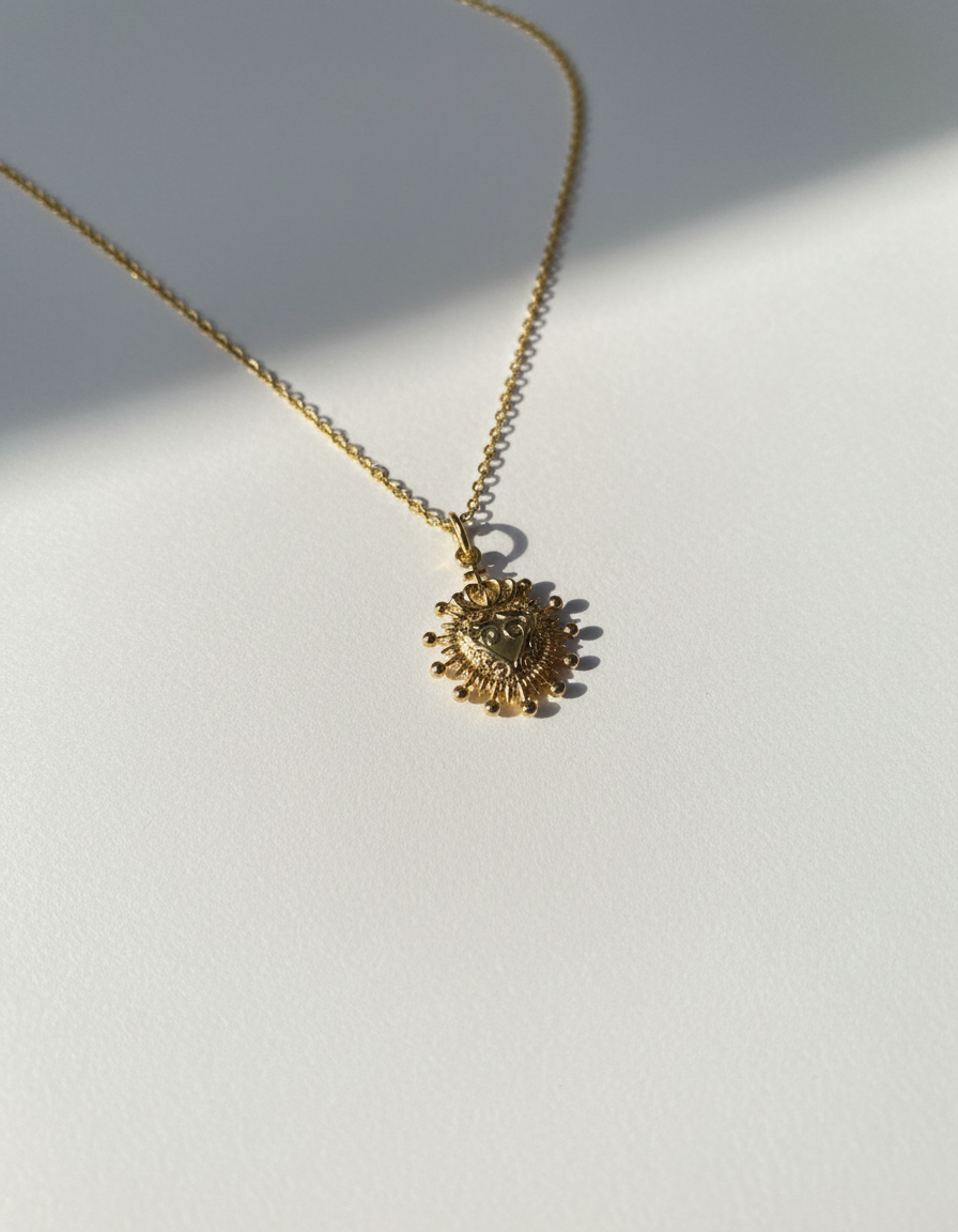 Colgante Corazón Sagrado Doble Cara