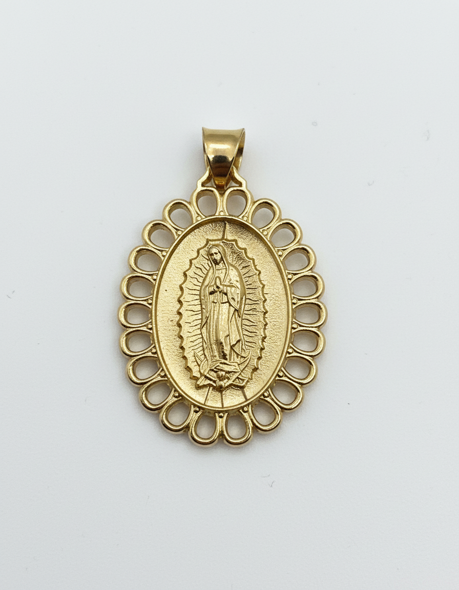 Medalla Virgen De Guadalupe Lacada