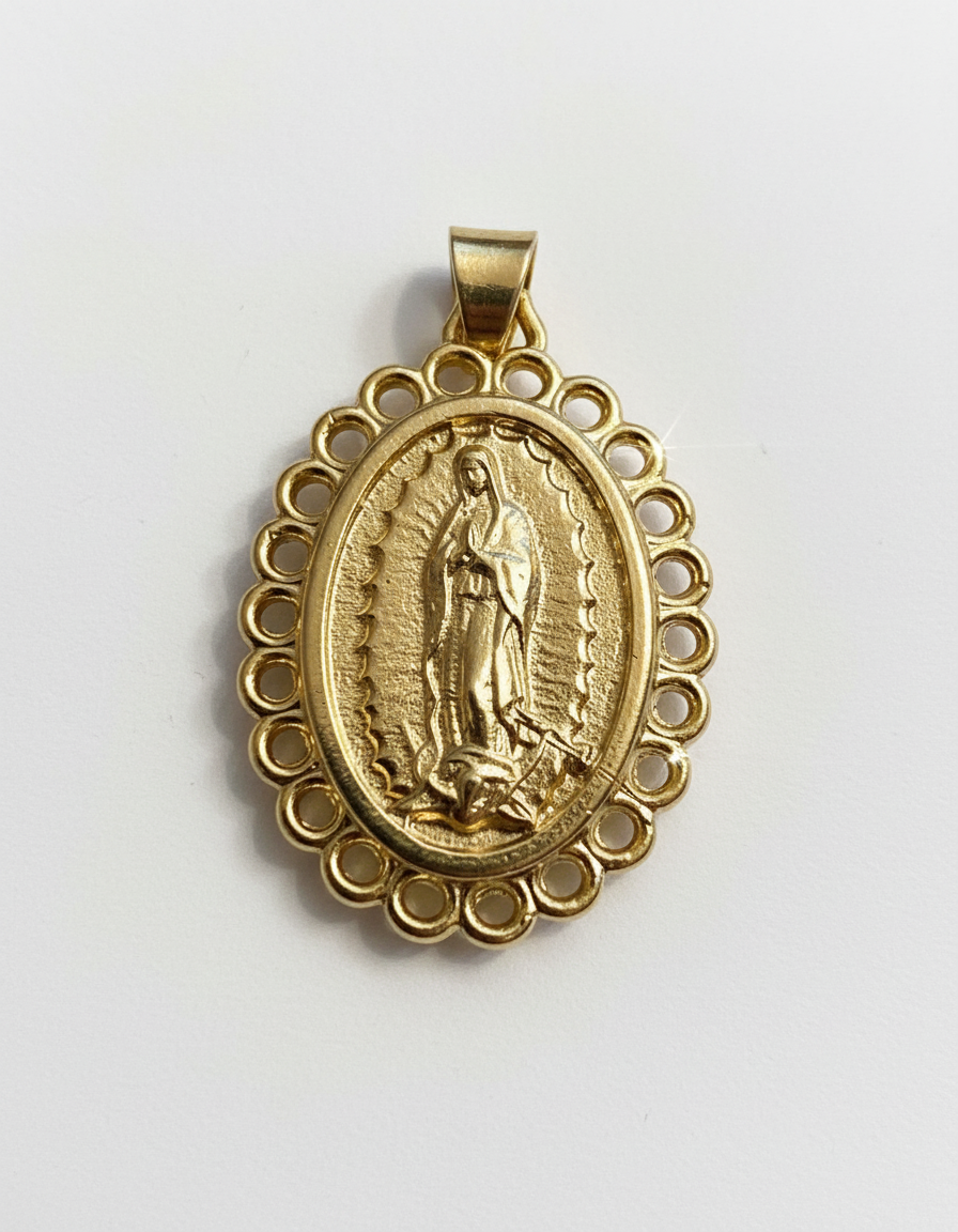 Medalla Doble Cara Virgen De Guadalupe