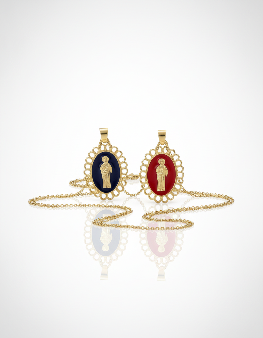 Medalla Lacada San Judas Tadeo